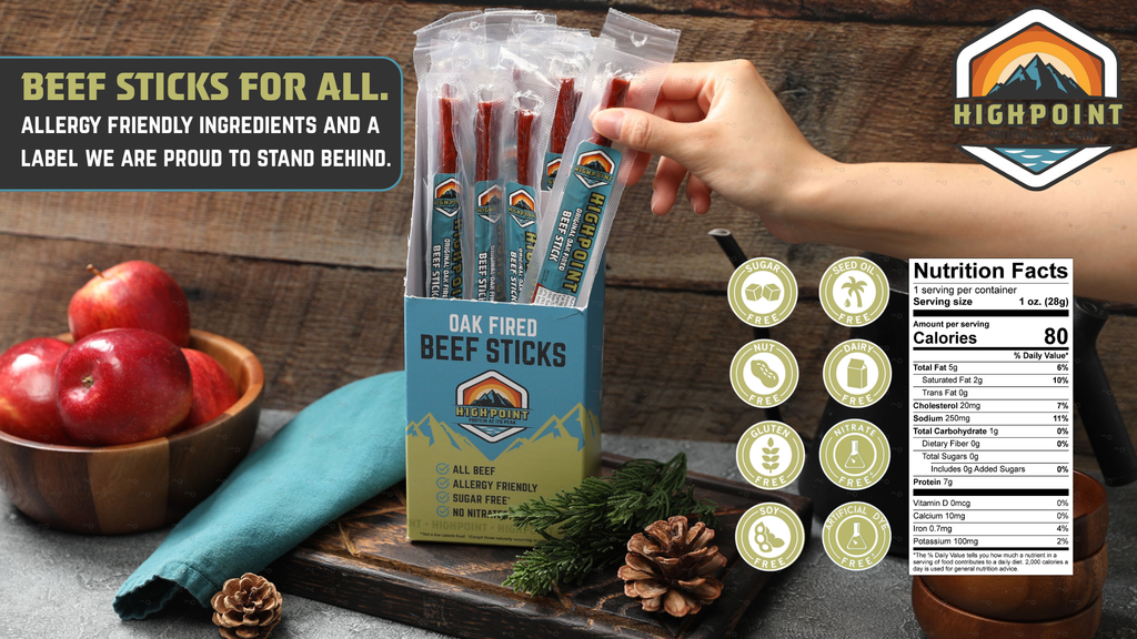 Highpoint Original Oak Fired Beef Sticks