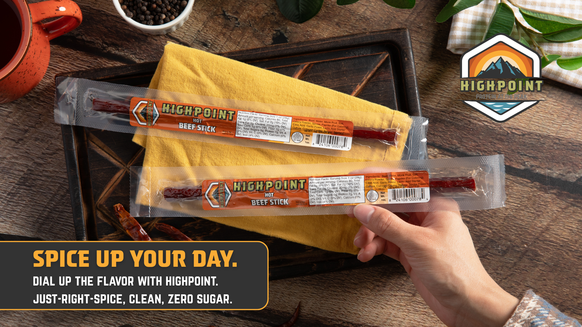 Highpoint Original Oak Fired Beef Sticks